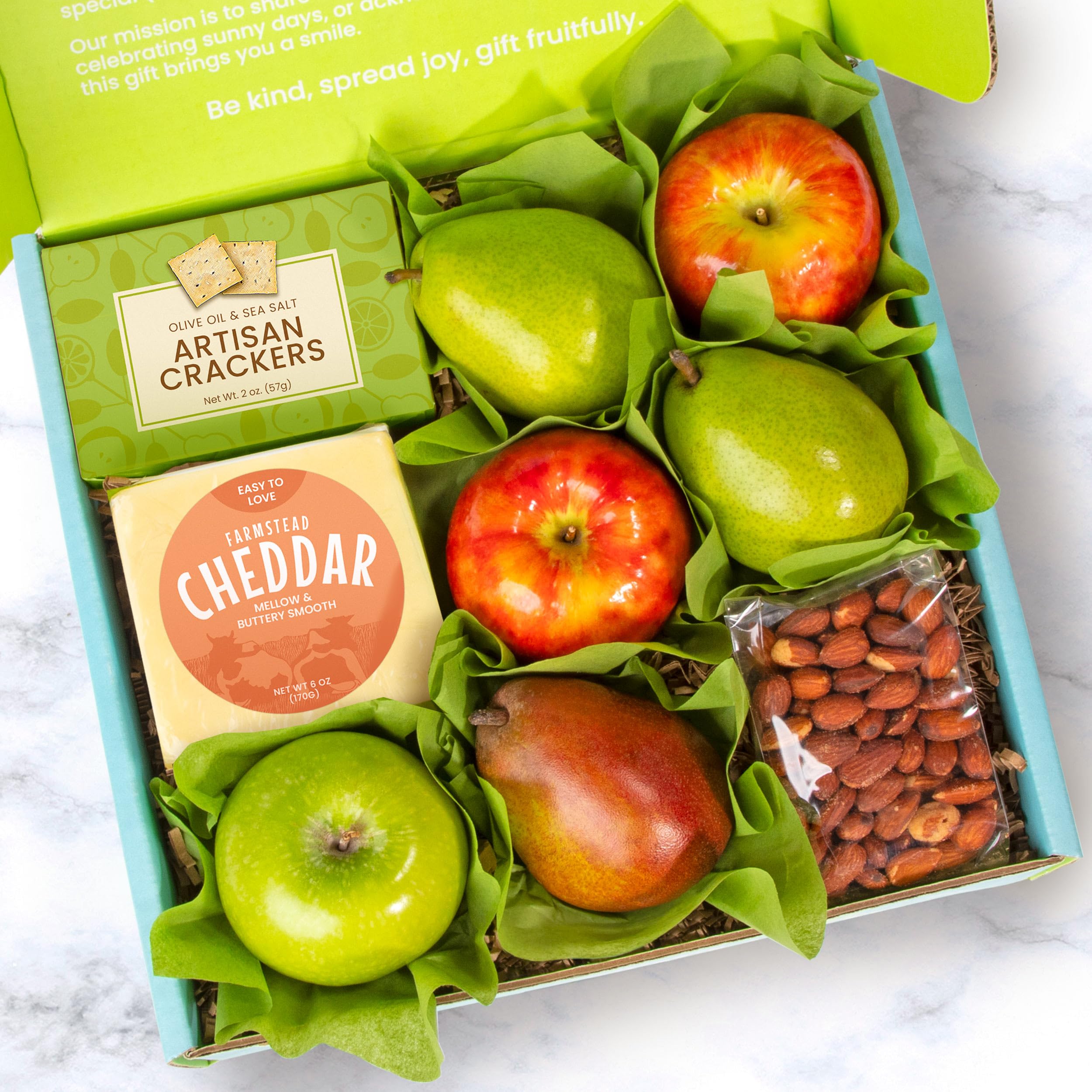 A Gift Inside lifestyle shot on table conveying shareable snack and celebration