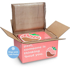 A Gift Inside plated strawberries served for dessert emphasizing shareable presentation