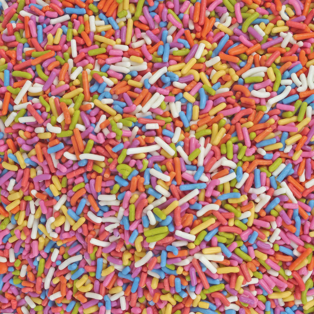 A Great Surprise close-up of sprinkle texture highlighting natural plant-based colors