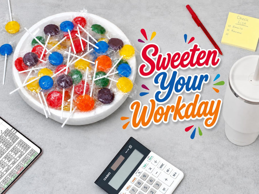A Great Surprise lollipops in goodie bags for effortless party distribution