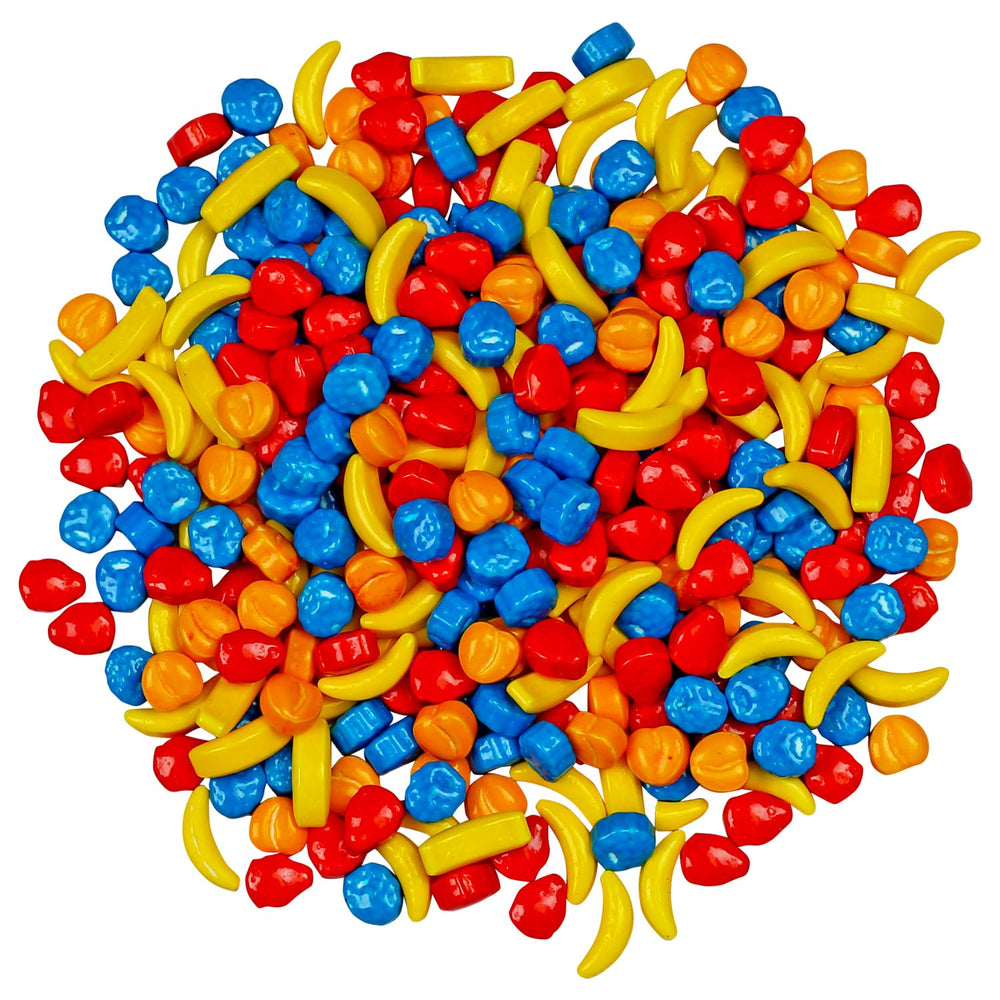 A Great Surprise candies being poured into a gumball machine illustrating quick vending refills