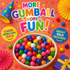 A Great Surprise inside a gumball machine demonstrating smooth dispensing benefit