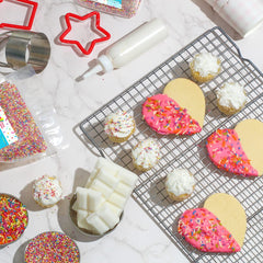 A Great Surprise sprinkled cupcake demonstrating vibrant topping and visual appeal
