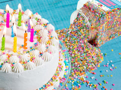 A Great Surprise sprinkles on frosted cupcake demonstrating instant decorative upgrade benefit