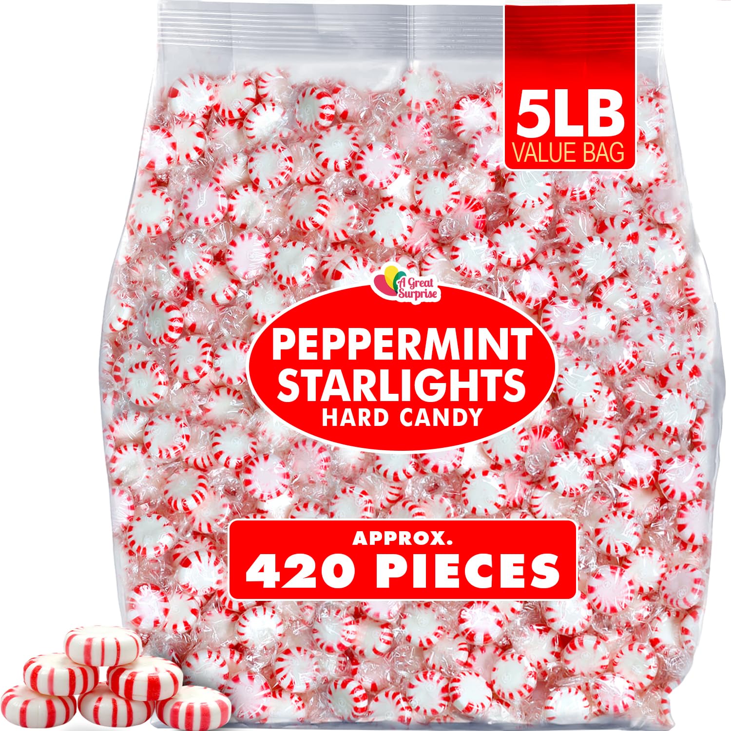 A Great Surprise peppermints on an event table adding festive hospitality