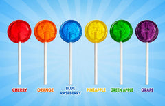 A Great Surprise close-up of individually wrapped lollipop for sanitary convenience