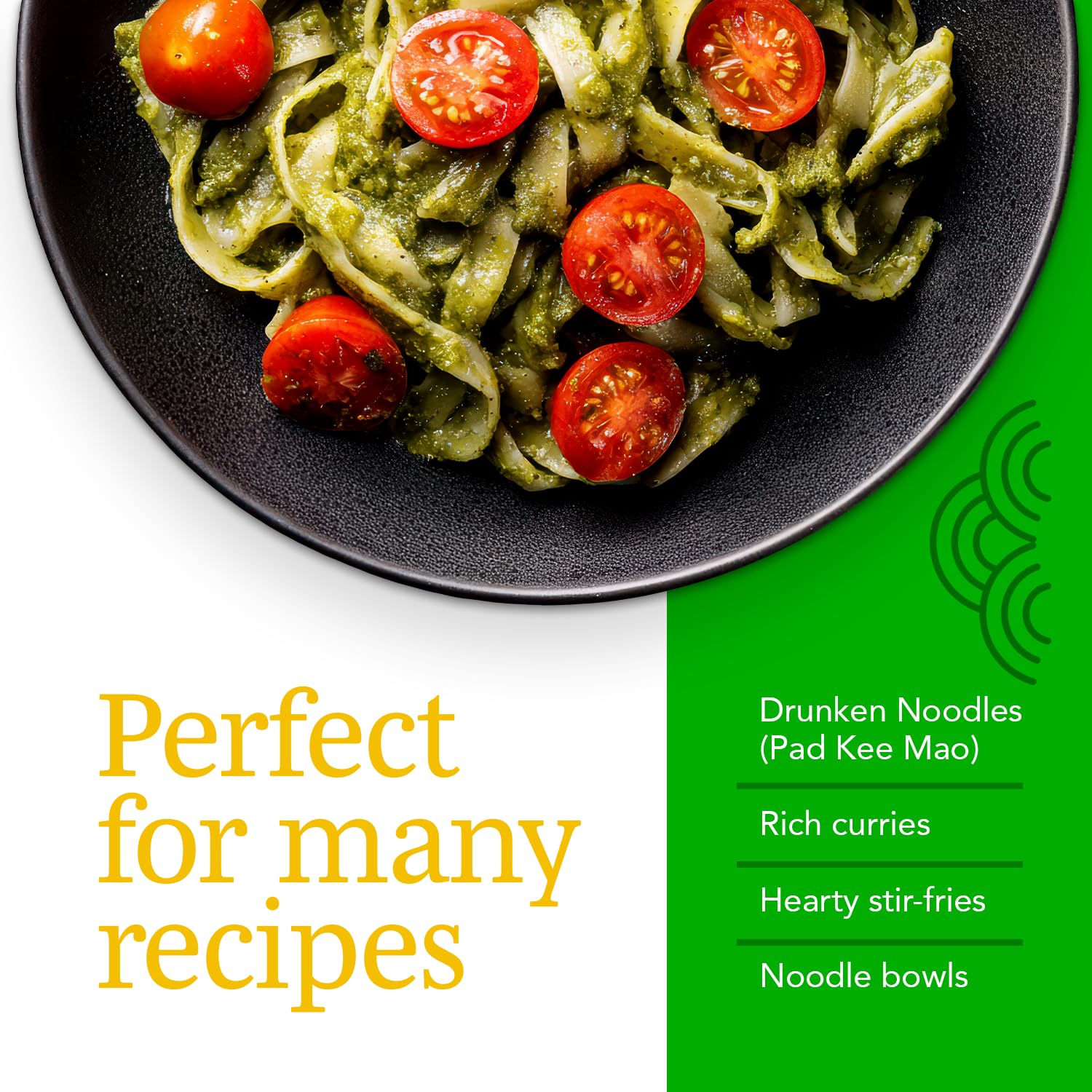 A Taste of Thai ingredient label highlighting simple rice-only formula