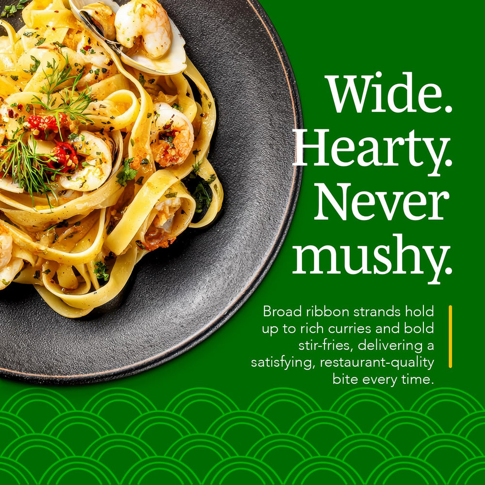 A Taste of Thai ribbon texture detail showing hearty chew and structure