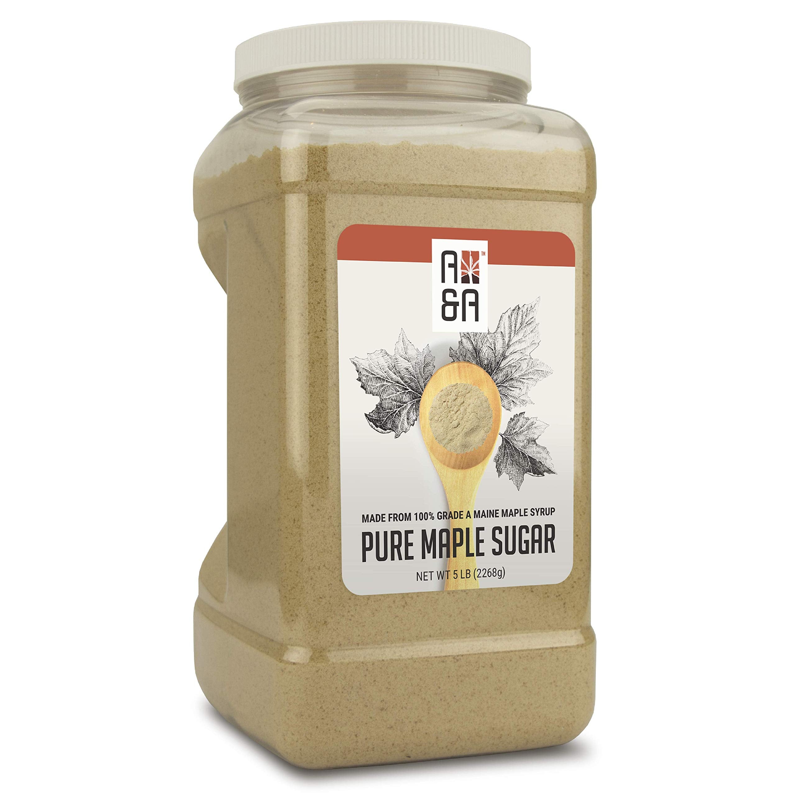 A&A Maple front jar showing label and reusable jar benefit