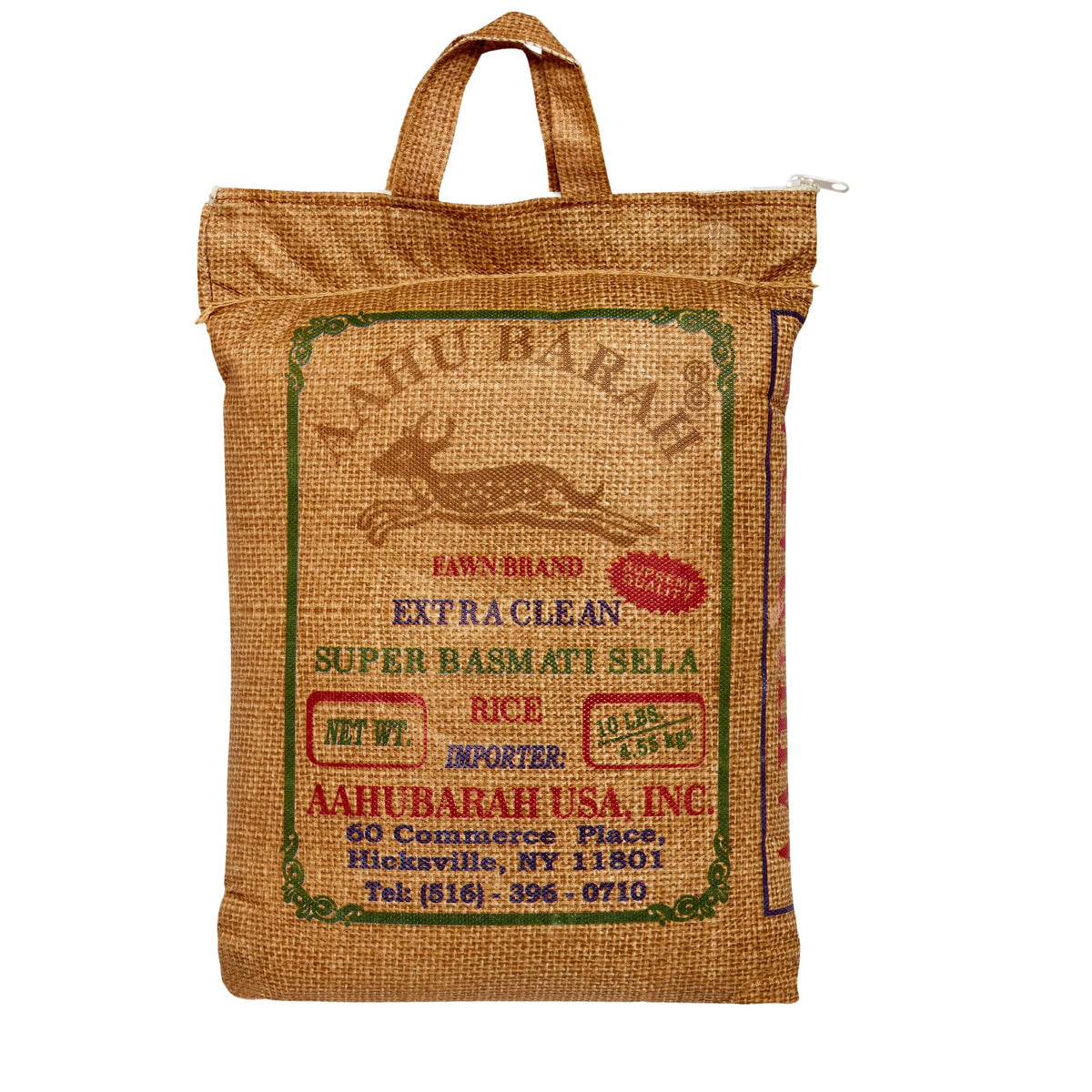 Aahu Barah front packaging showing 10lb bag and brand clarity for pantry appeal