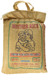 Aahu Barah sealed 10 lb bag front showing brand and basmati benefit