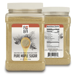 A&A Maple sprinkled on buttered toast, demonstrates quick flavor boost and natural sweetness