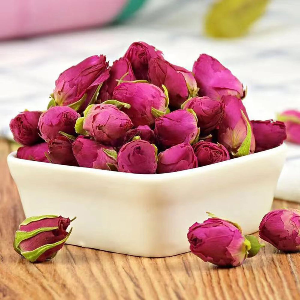 Aandiso close-up of Pingyin rosebud texture highlighting intact petals and aroma