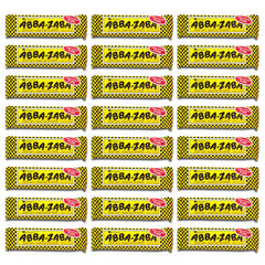 Abba Zabba front packaging showing individually wrapped bars and easy sharing