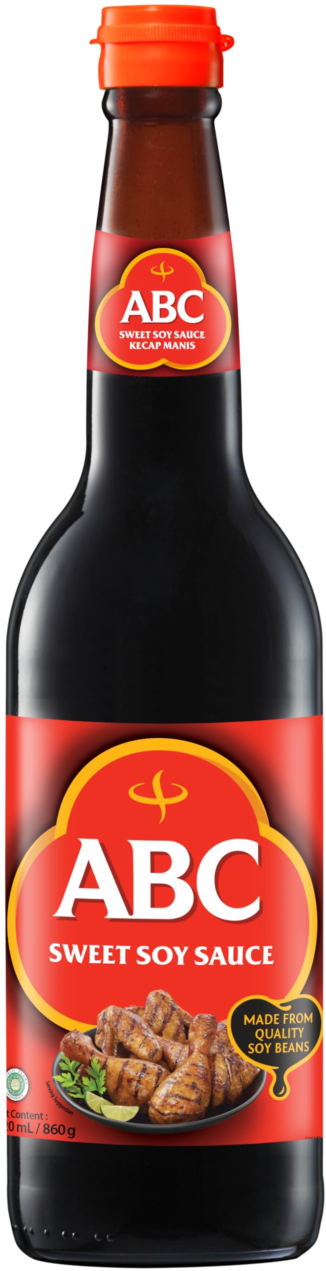 ABC kecap manis front bottle showing rich syrupy color for marinades