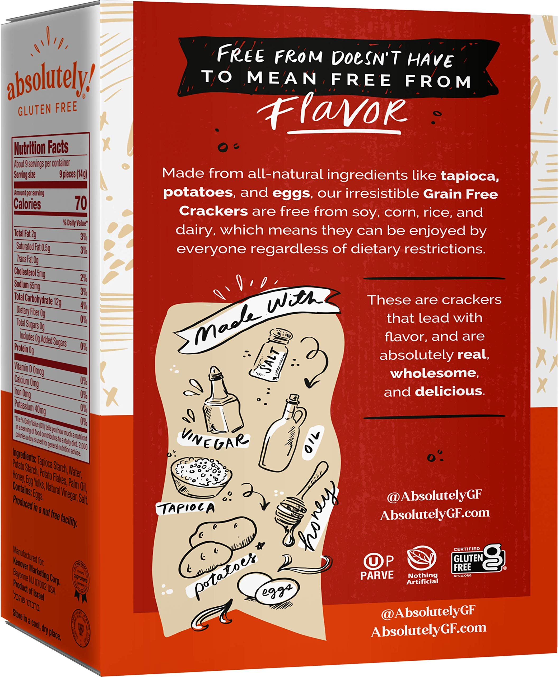 Absolutely ingredient label showing natural ingredients and clean list
