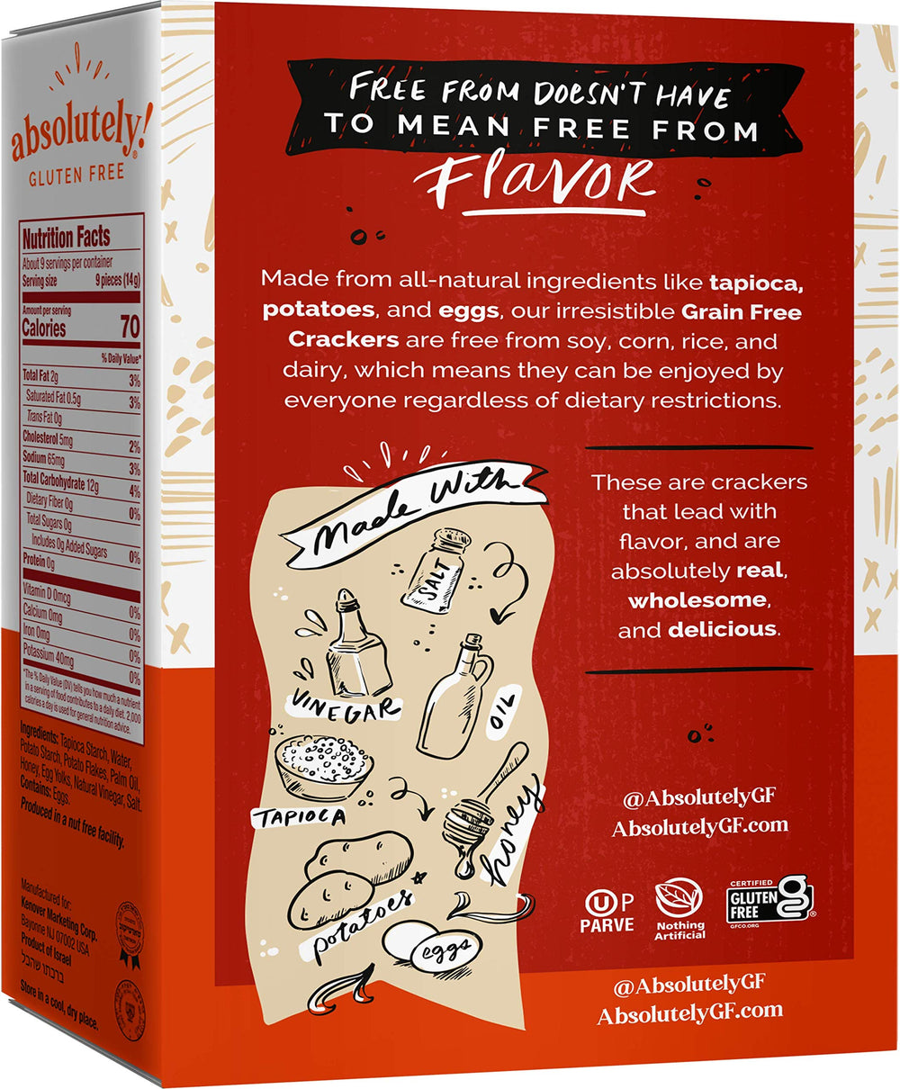 Absolutely ingredient label showing natural ingredients and clean list