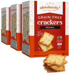 Absolutely front packaging showing 4.4 oz box and gluten-free benefit