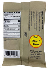 A.C. Legg seasoned cooked sausage links on a scale showing portion yield