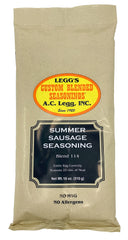 A.C. Legg front packaging showing 18 oz jar and seasoning benefits