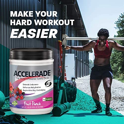 Athlete drinking Accelerade orange during training to show rehydration and endurance support