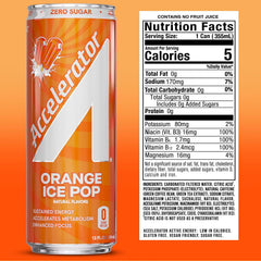 ACCELERATOR close-up of carbonated texture and droplets, highlighting natural clean ingredients