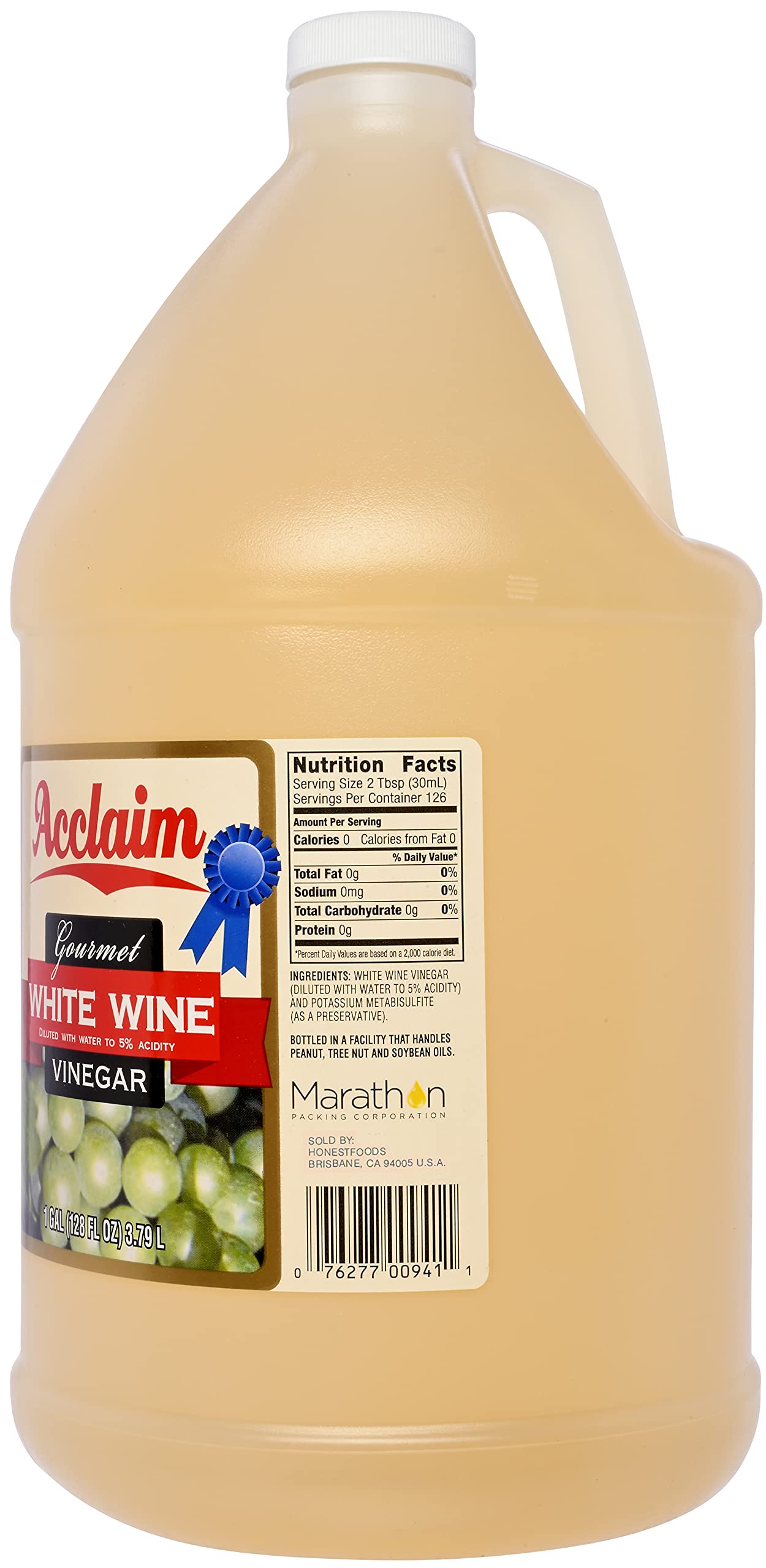 Acclaim white wine vinegar close-up of liquid texture and golden color enhancing clarity