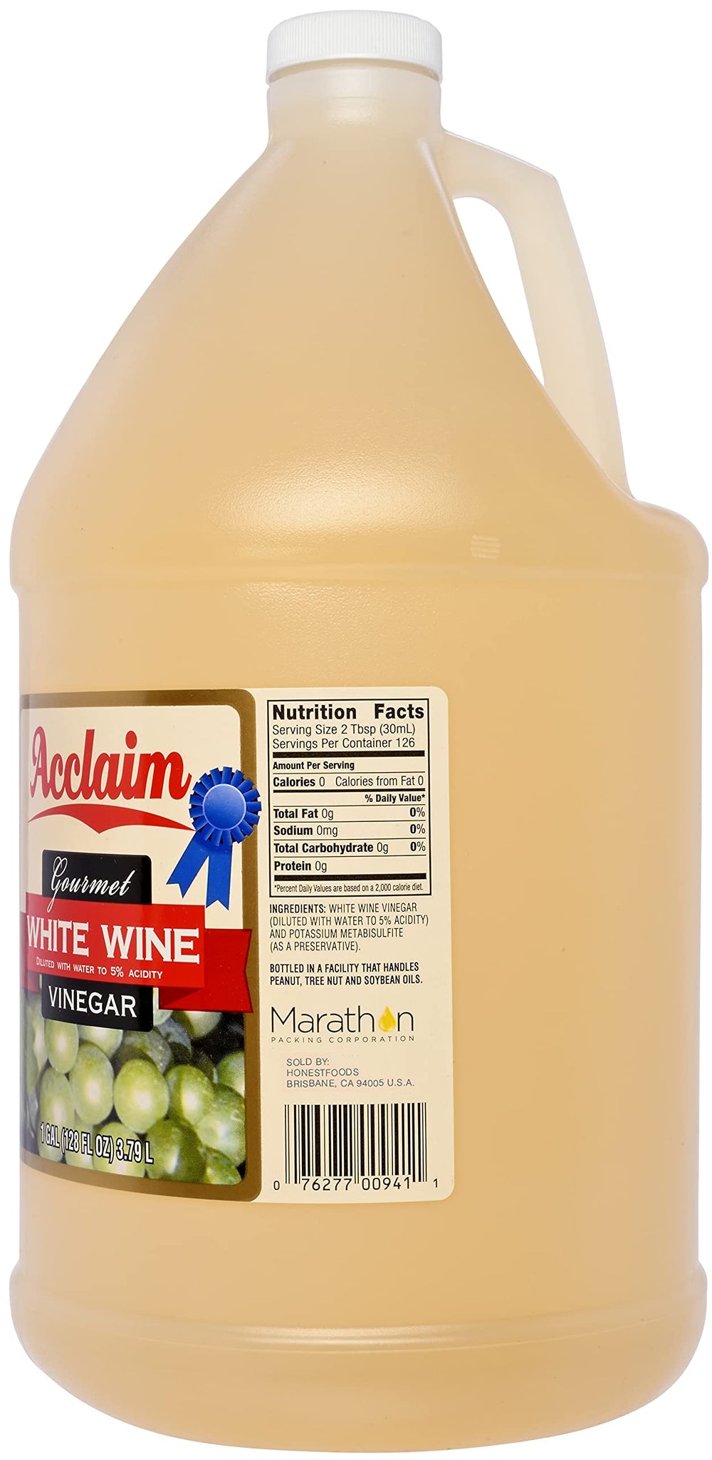 Acclaim white wine vinegar close-up of liquid texture and golden color enhancing clarity