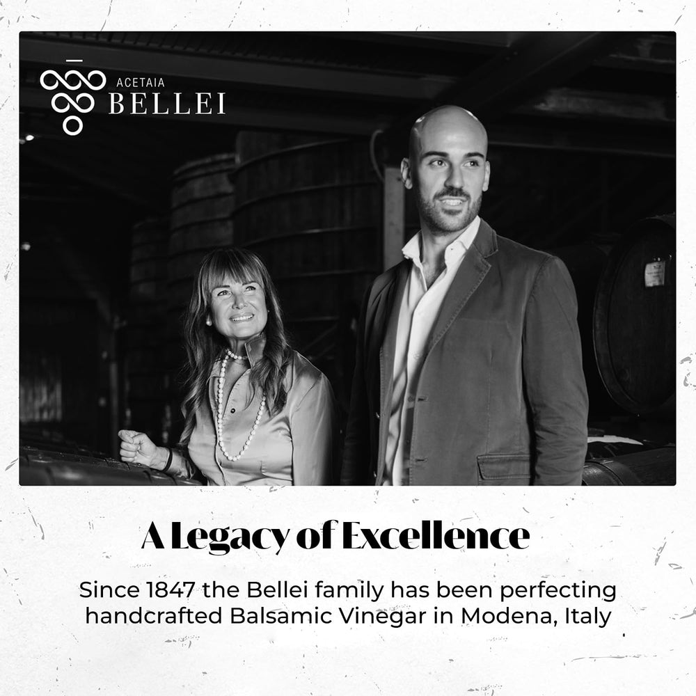 Acetaia Bellei gift-ready packaging, conveys luxury presentation and ready-to-gift benefit