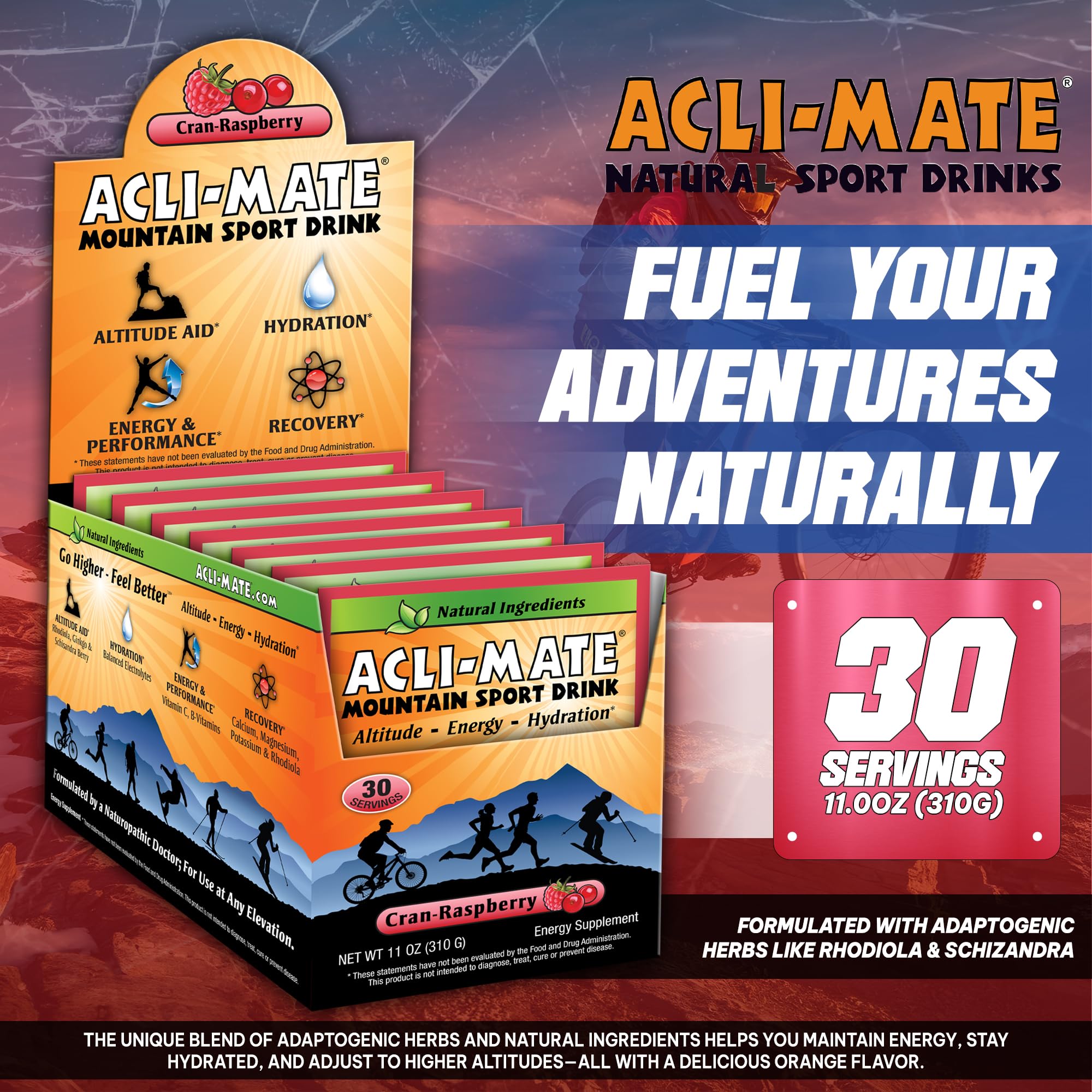 Acli-Mate packet powder close-up displaying texture and easy-mix benefit