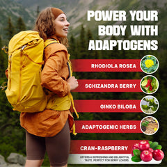 Acli-Mate packets inside backpack showing convenience for outdoor adventures