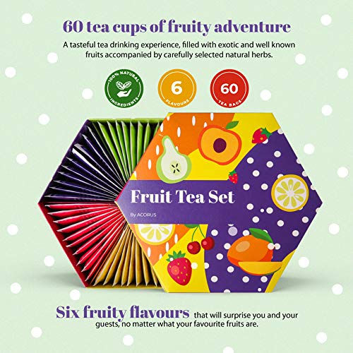 ACORUS tea set styled in a gift setting showing present-ready packaging benefit