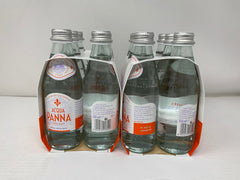 Acqua Panna bottle close-up label highlighting Tuscan origin and clean design for trust