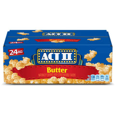 ACT II front box showing 24-count for bulk value and convenience