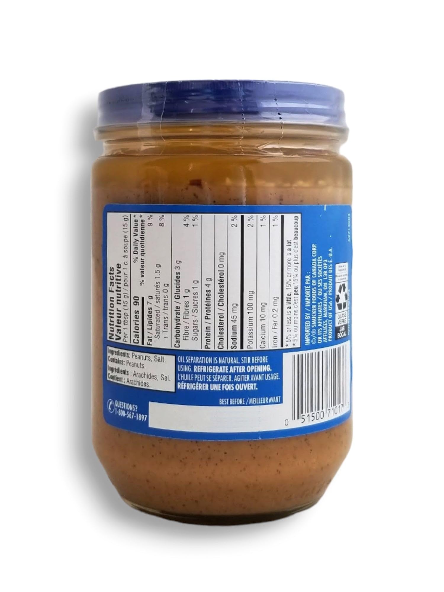 ADAMS roasted peanuts pile highlighting simple two-ingredient purity benefit