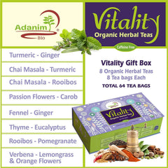 ADANIM BIO close-up of a single tea bag showing texture and freshness