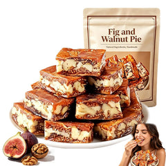 Aevezom front packaging showing fig walnut pie and clean label benefits