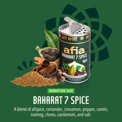 AFIA close-up of Baharat texture showcasing ground spices and fresh fragrance benefits