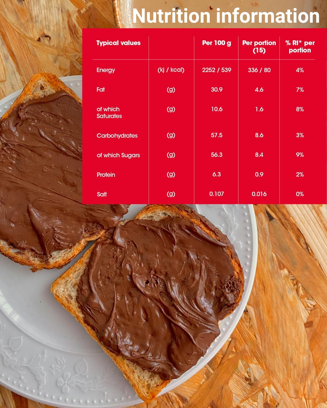 AGADE MiniNutella package label close-up showing German-made quality