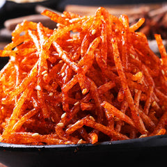 AGOLOOD opened bag with strips ready to eat for on-the-go snacking