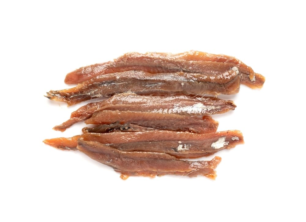 Agostino Recca anchovies atop pasta illustrating rich umami boost
