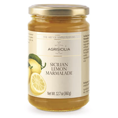 Agrisicilia jar front view showcasing authentic Italian lemon marmalade benefits flavor