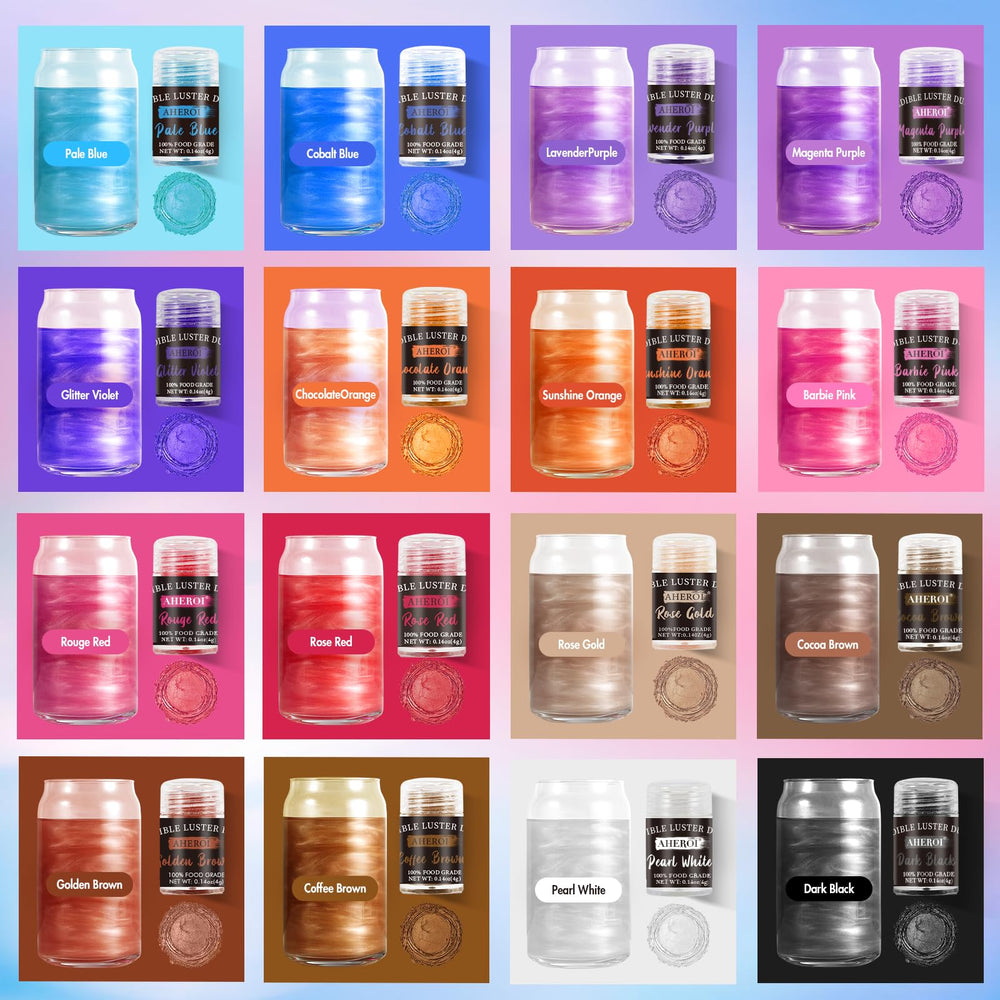 Aheroi powder texture macro revealing fine luster dust for smooth, even shimmer