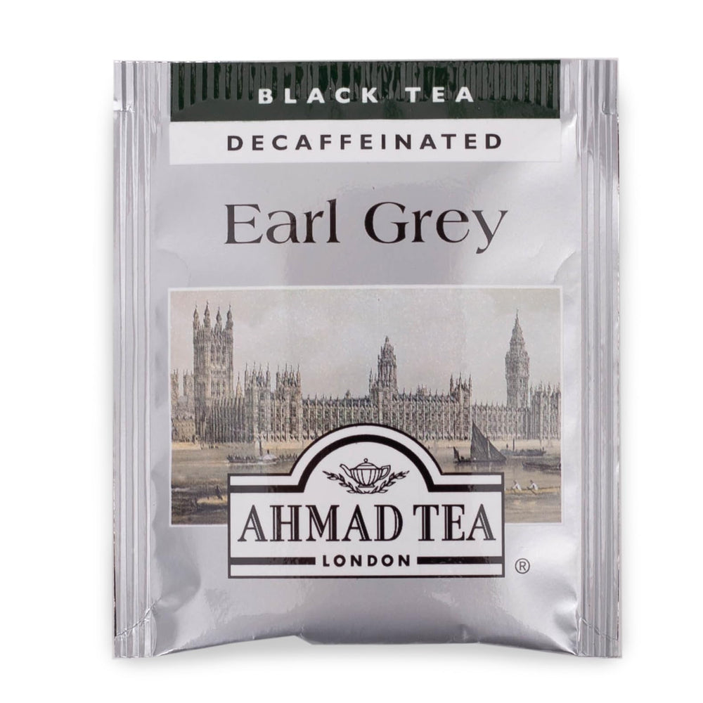 Ahmad Tea loose-leaf blend texture showcasing Kenyan leaves and bergamot pieces for quality