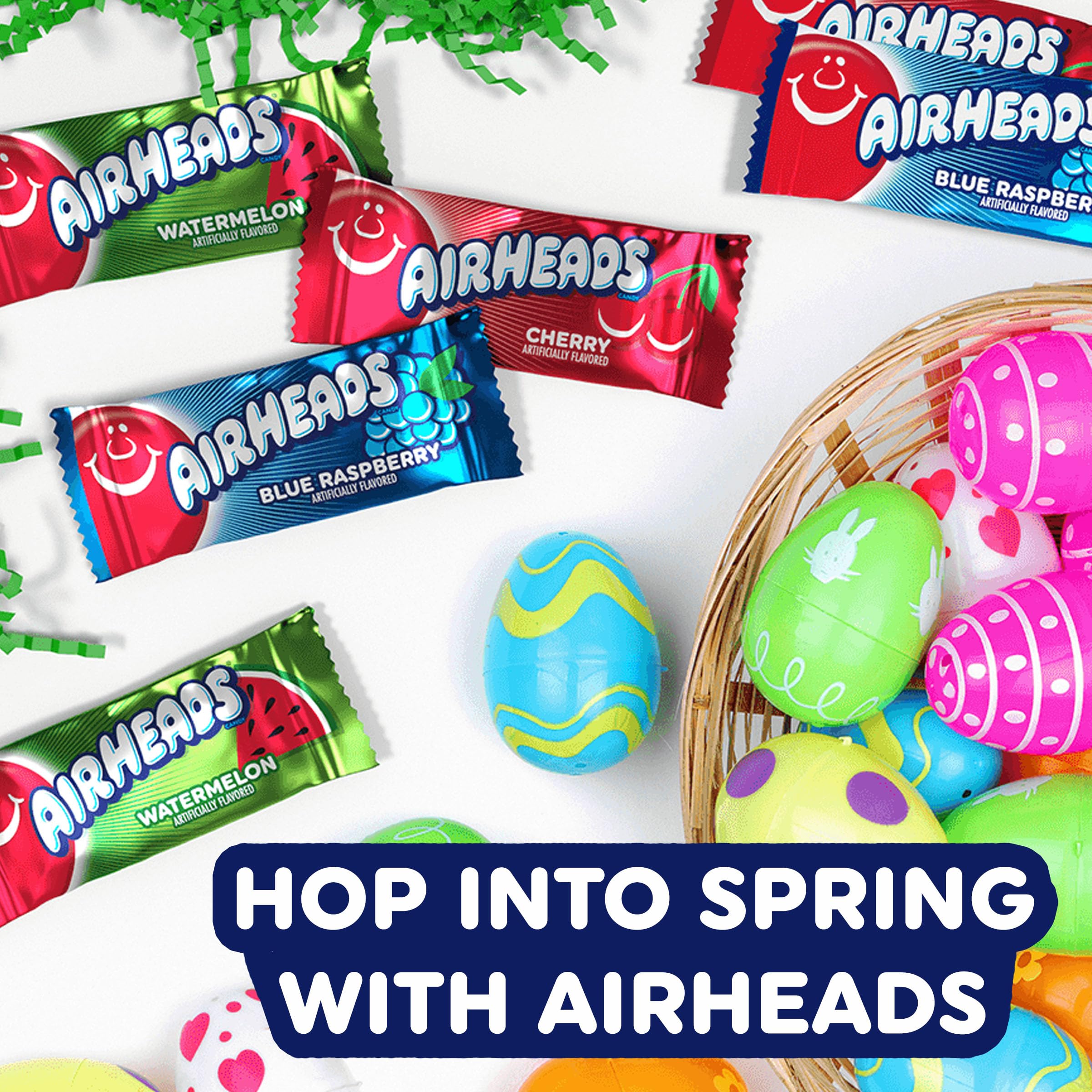Airheads next to a coin for scale, indicates compact mini bar size