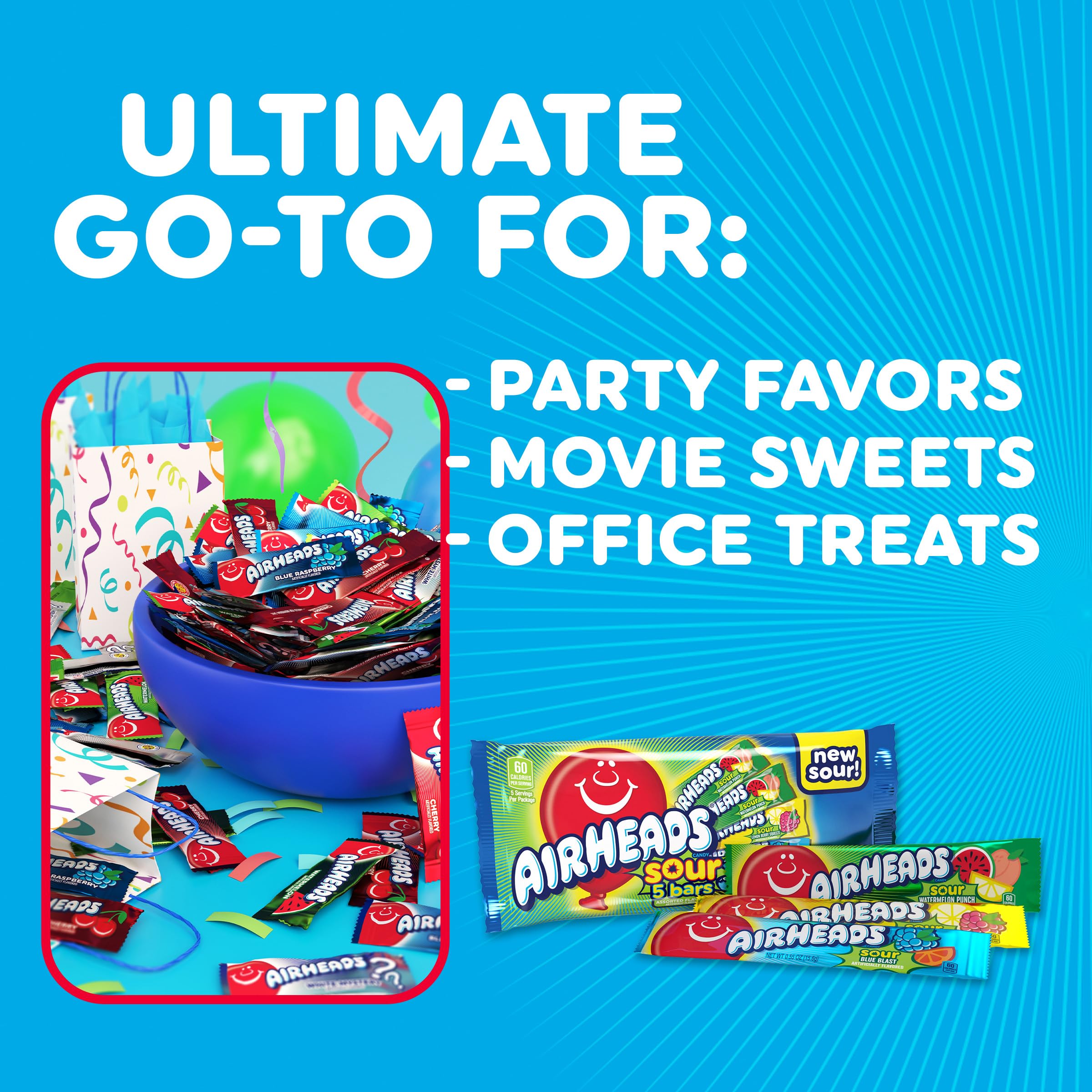Hand holding Airheads bar for scale showing full-size portion and on-the-go convenience