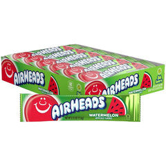 Airheads watermelon front packaging showing 36-count box and branding benefit