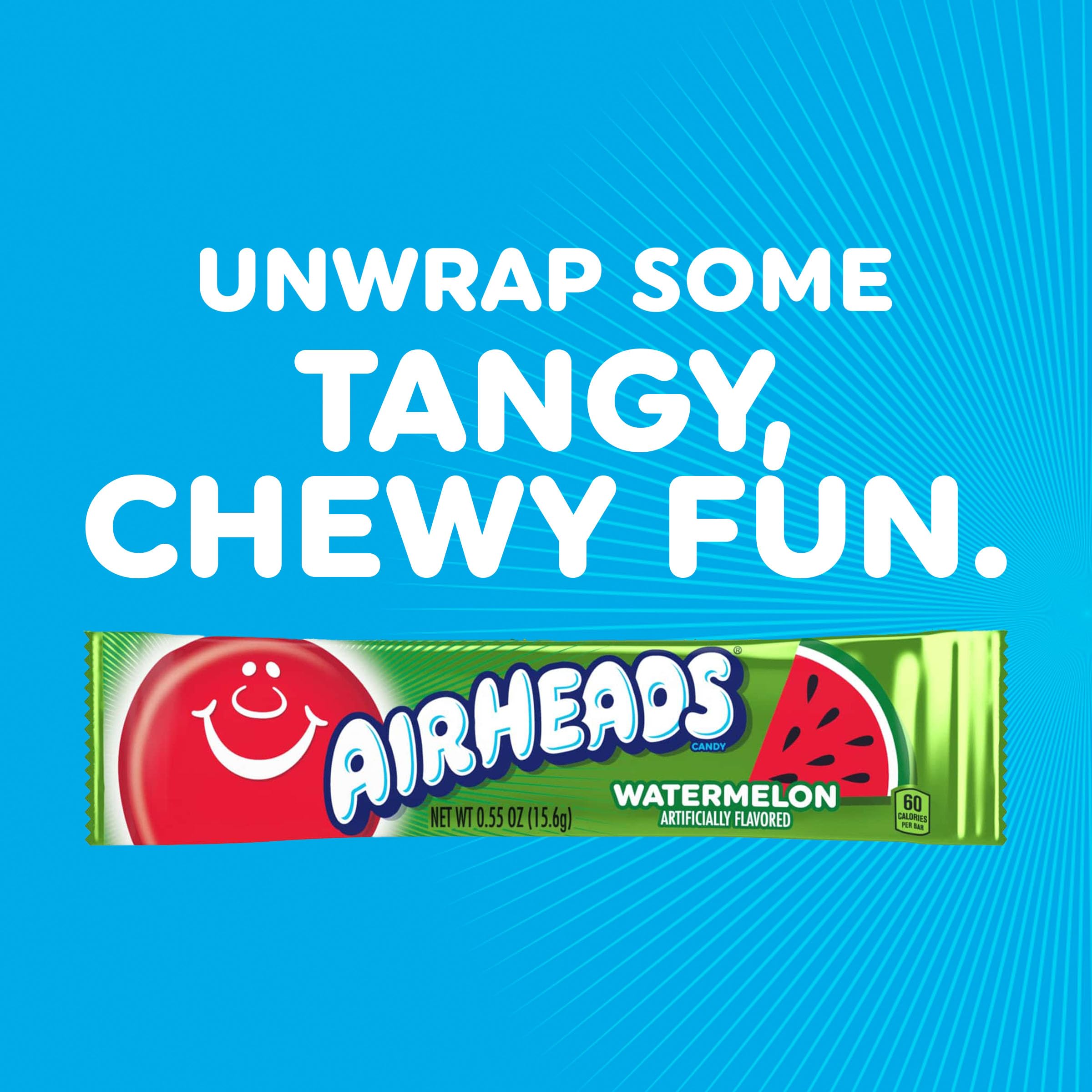 Airheads individually wrapped watermelon bars spread for easy grabbing at events