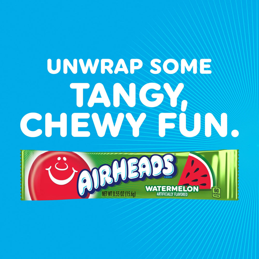 Airheads individually wrapped watermelon bars spread for easy grabbing at events