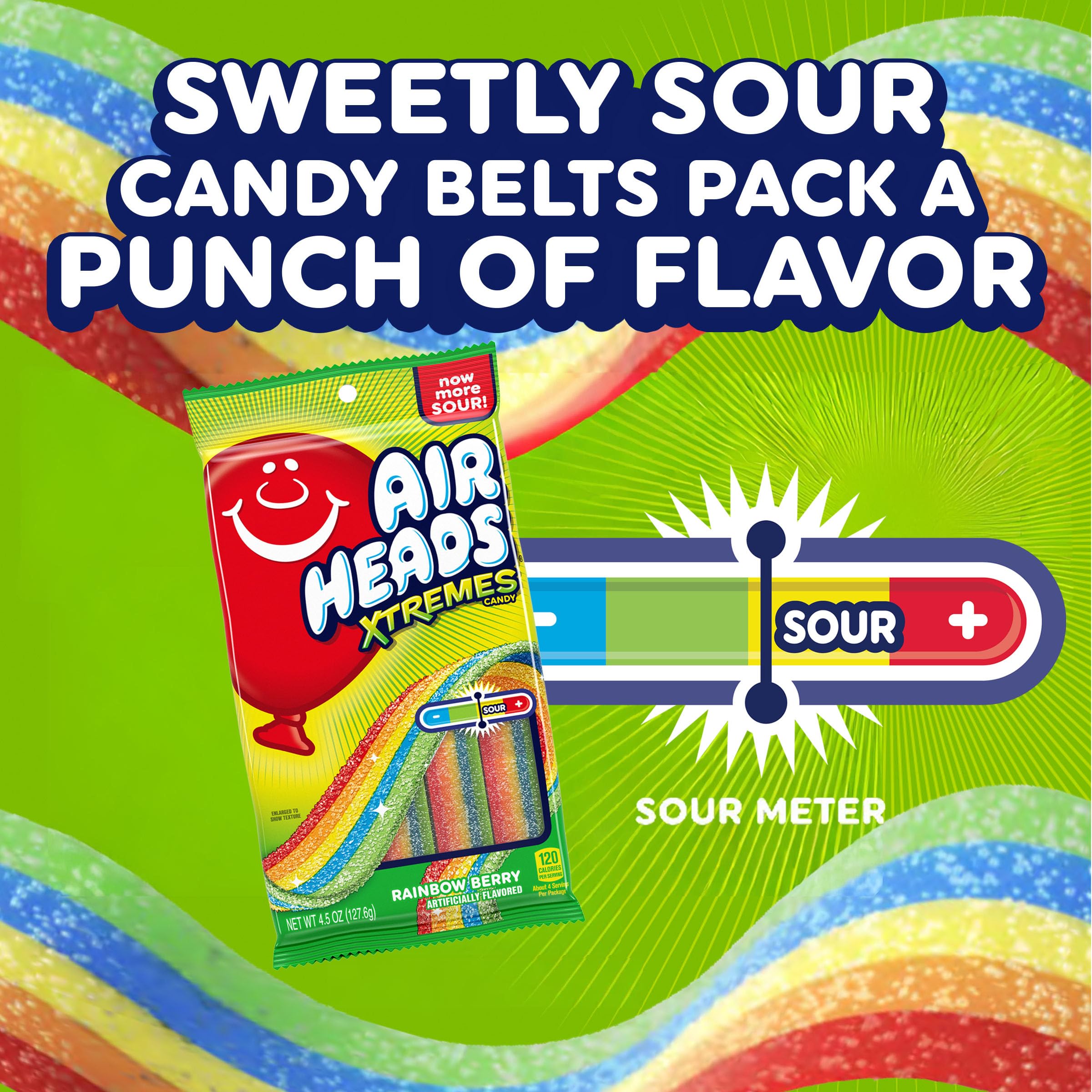 Airheads individually wrapped 4.5 oz bag demonstrating portioned freshness